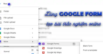 GOOGLE FORM tạo trắc nghiệm online (Dành cho giáo viên) Tao bai trac nghiem